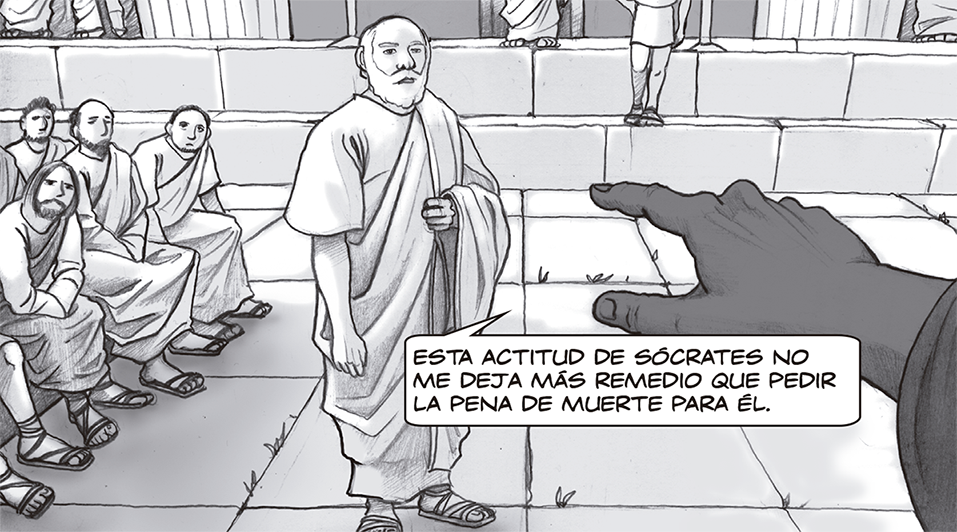 La muerte de Sócrates. el manga